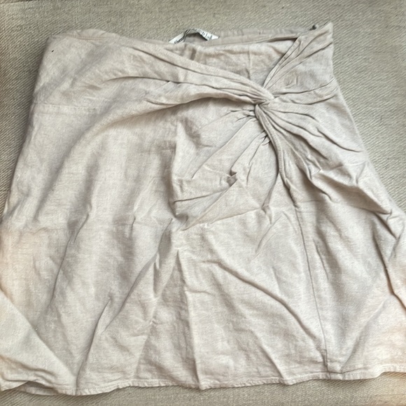 Abercrombie & Fitch Knotted Linen Skirt - Picture 5 of 6